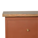 Brick Red Hand Painted Nightstand