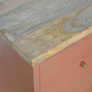 Brick Red Hand Painted Nightstand