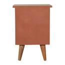 Brick Red Hand Painted Nightstand