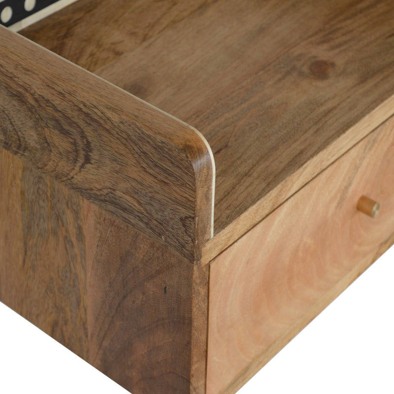 Bone Inlay Gallery Floating Nightstand