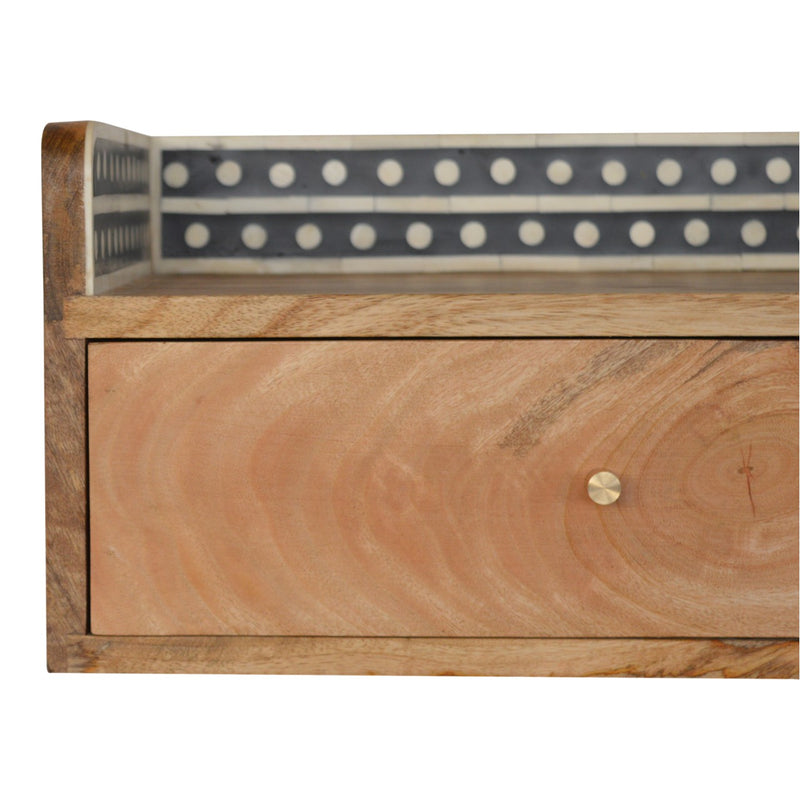 Bone Inlay Gallery Floating Nightstand