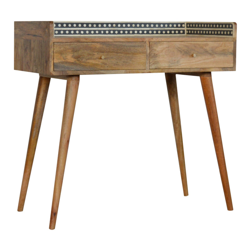 Bone Inlay Gallery Console Table
