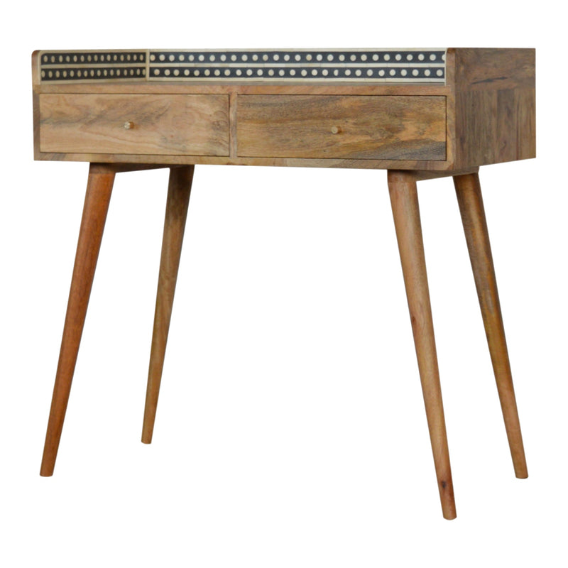 Bone Inlay Gallery Console Table