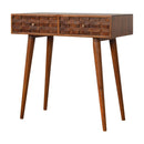 Tile Carve Chestnut Console Table