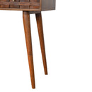 Tile Carve Chestnut Console Table