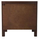 Lorraine 2 Drawer Nightstand, Cappuccino Alpine
