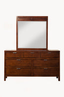Lorraine 7 Drawer Dresser, Cappuccino Alpine