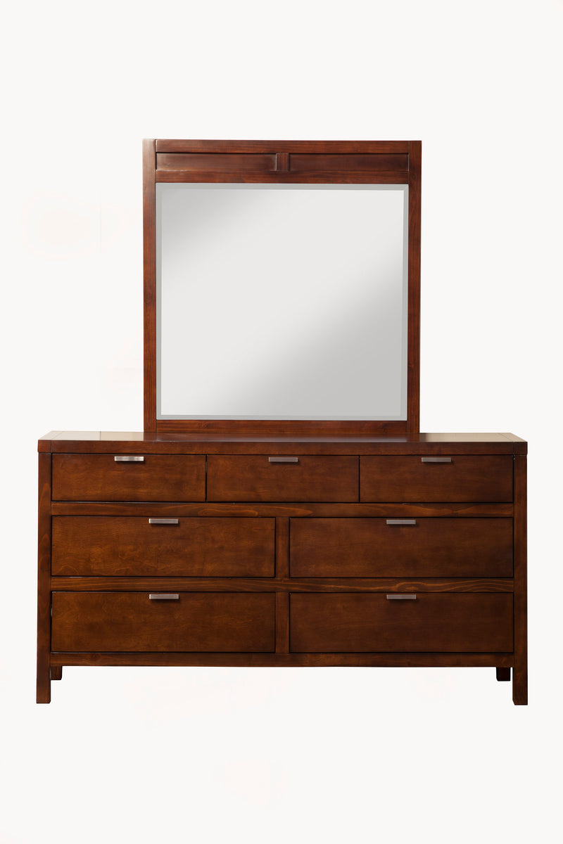 Lorraine 7 Drawer Dresser, Cappuccino