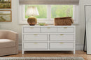 Lorraine 7 Drawer Dresser, White Alpine