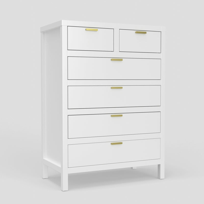 Lorraine 6 Drawer Chest, White