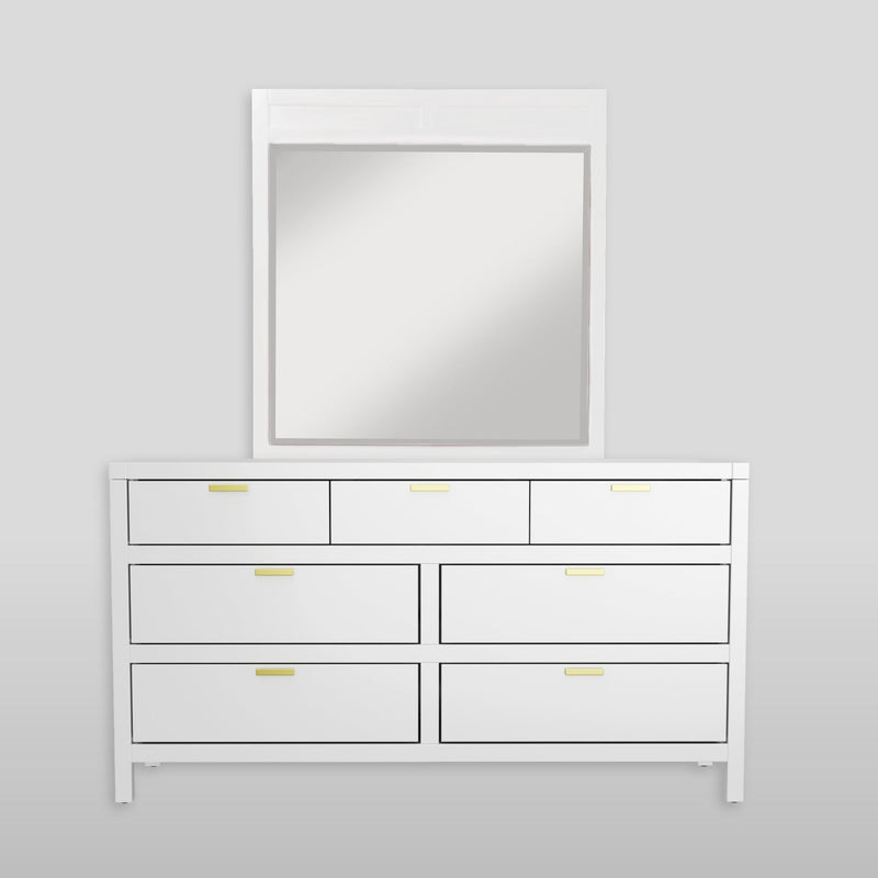 Lorraine Mirror, White Alpine