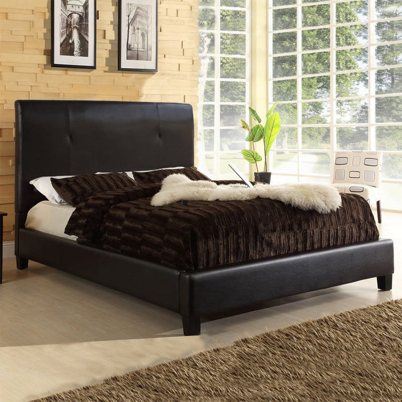 Danton Dark Brown Queen Sized Bed Baxton