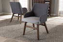 Sunna Two-Tone Gray Fabric Armchair (Set of 2) Baxton