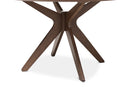 Sunna Walnut Wood 47-Inch Round Dining Table Baxton