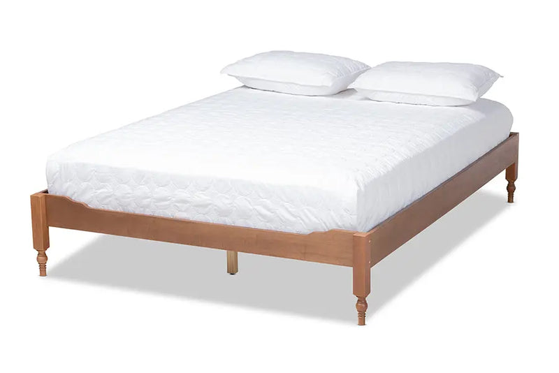 Naomi Ash Walnut Wood Platform Bed (King) iHome Studio