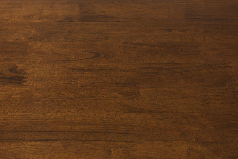 Seranay Cottage Buttermilk and "Cherry" Brown Dining Table Baxton