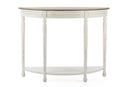 Norah Traditional White Wood French Console Table Baxton