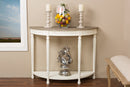 Norah Traditional White Wood French Console Table Baxton