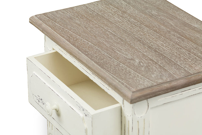 Calanthe Accent Nightstand, 2-Drawers Baxton
