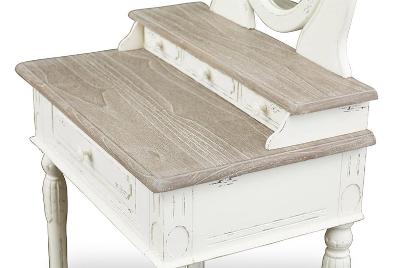 Calanthe Accent Dressing Table w/Mirror Baxton