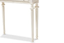Gosford Weathered Oak and White Wash Distressed Two-Tone Console Table Baxton
