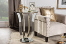 Parson Mirrored Accent Side Table Baxton