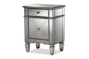 Tarun Mirrored End Table Baxton