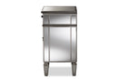 Tarun Mirrored End Table Baxton