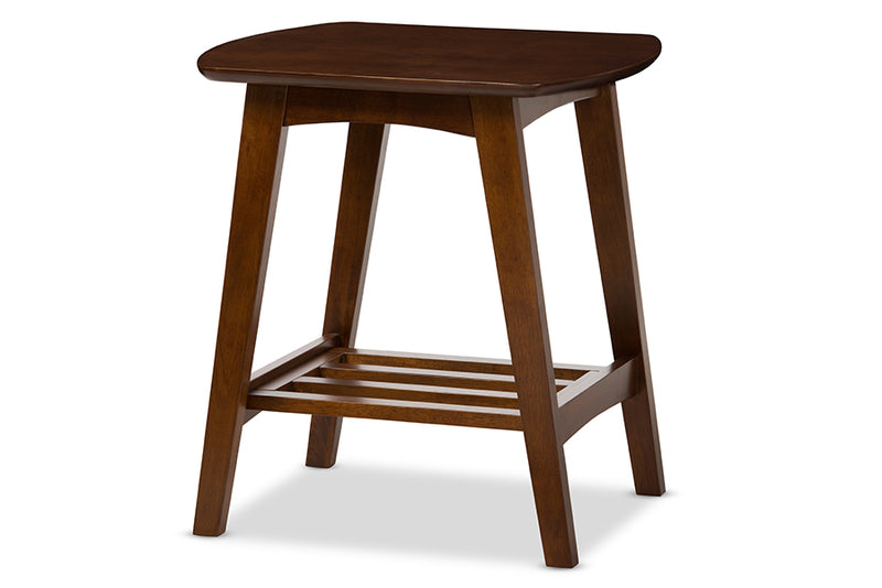 Brighton Mid-century Dark Walnut End Table