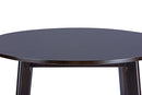 Akemi Dark Brown Wood Round Dining Table Baxton