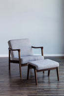 Easton Lounge Chair, Light Grey Alpine