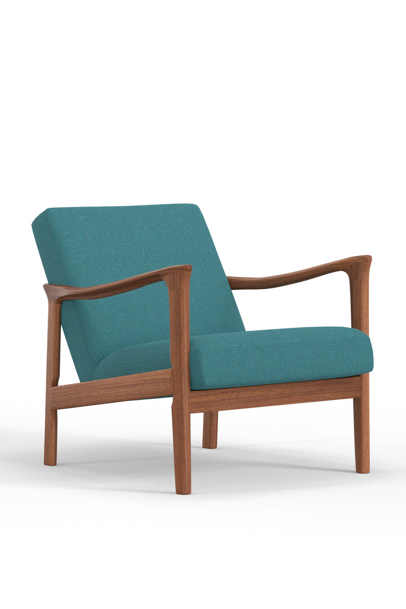 Easton Lounge Chair, Turquoise