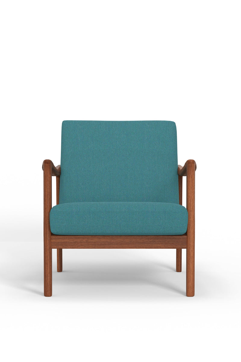 Easton Lounge Chair, Turquoise Alpine
