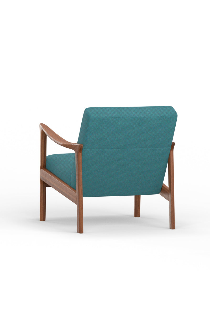 Easton Lounge Chair, Turquoise Alpine
