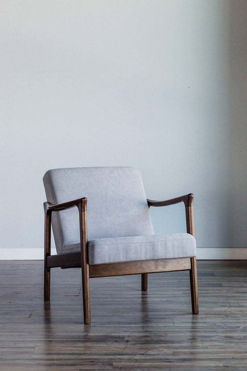 Easton Lounge Chair, Light Grey Alpine