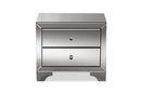 Giovanni Mirrored 2-Drawer End Table Baxton