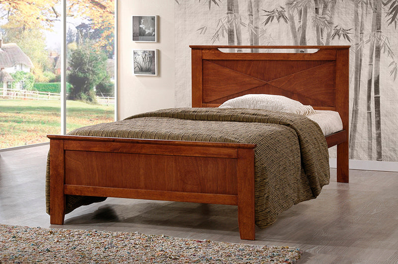 Jason Brown Wood Contemporary Twin-Size Bed