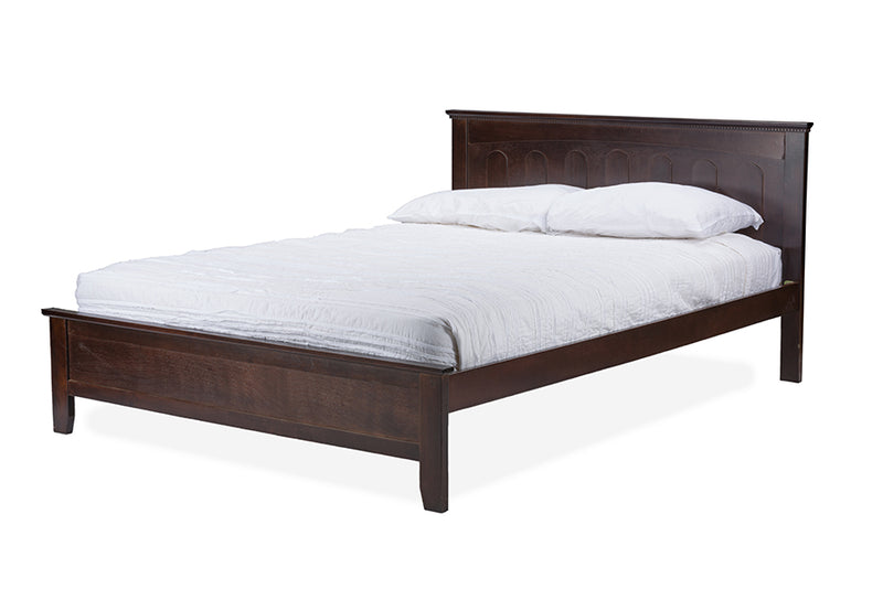 Alora Cappuccino Wood Contemporary Full-Size Bed