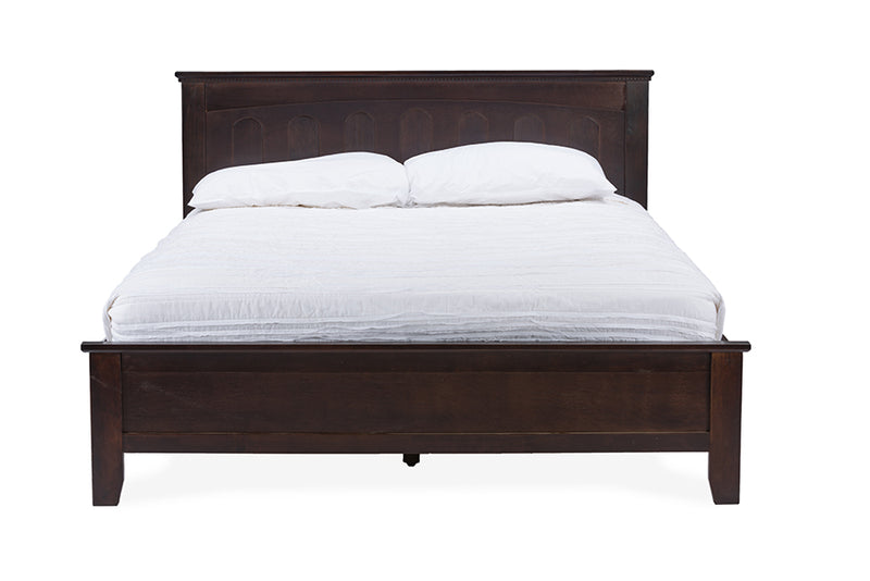 Alora Cappuccino Wood Contemporary Full-Size Bed