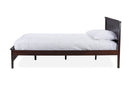 Alora Cappuccino Wood Twin-Size Bed Baxton