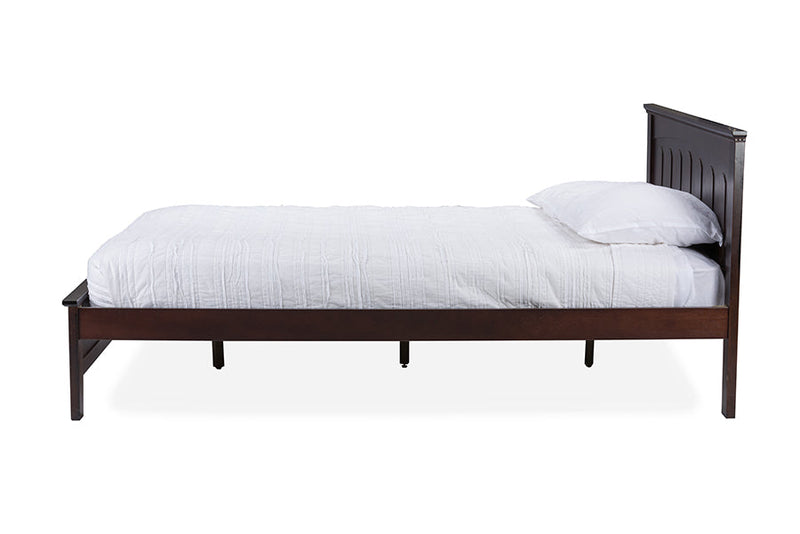 Alora Cappuccino Wood Full-Size Bed Baxton