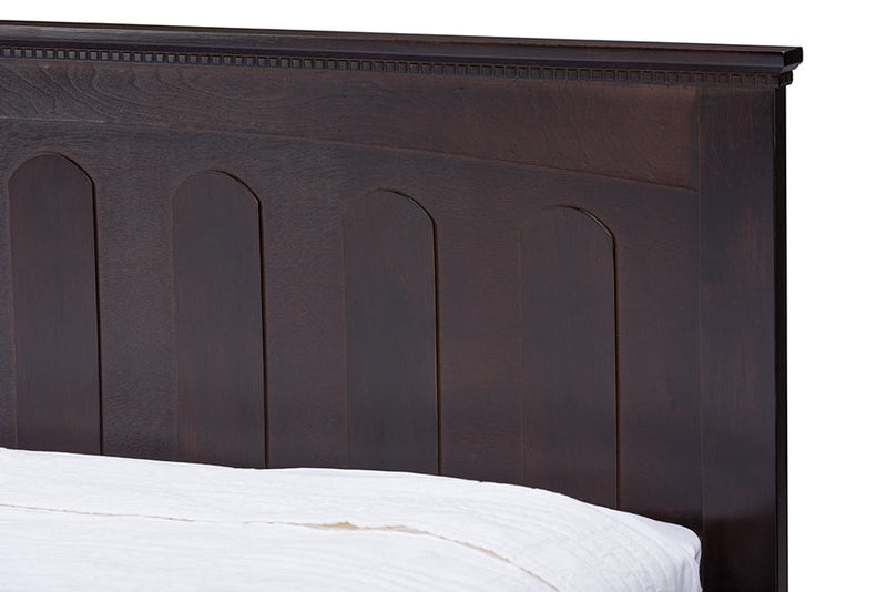 Alora Cappuccino Wood Full-Size Bed Baxton