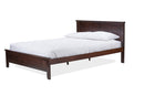 Halia Cappuccino Wood Twin-Size Bed Baxton
