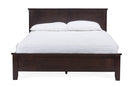 Halia Cappuccino Wood Twin-Size Bed Baxton