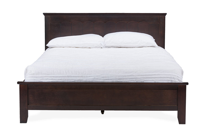 Halia Cappuccino Wood Contemporary Twin-Size Bed