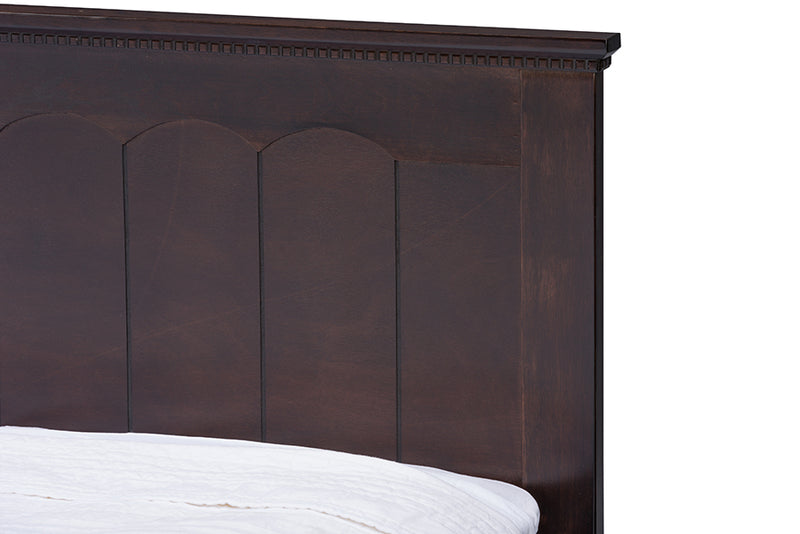 Halia Cappuccino Wood Contemporary Twin-Size Bed