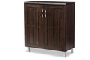 Kelly Dark Brown Sideboard Storage Cabinet Baxton