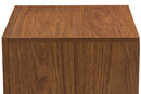 Iseline Two-tone Walnut and White Nightstand Baxton