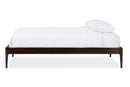 Swanson Cappuccino Finishing Solid Wood Queen Size Bed Baxton