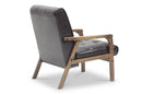 Mozaika Masterpieces Club Chair-Brown Veneer Finish